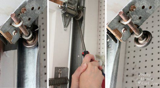 popping out bottom roller off tracks