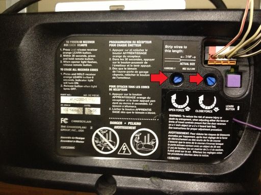 force adjustment settings